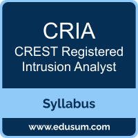 Registered Intrusion Analyst PDF, CRIA Dumps, CRIA PDF, Registered Intrusion Analyst VCE, CRIA Questions PDF, CREST CRIA VCE, CREST Registered Intrusion Analyst Dumps, CREST Registered Intrusion Analyst PDF