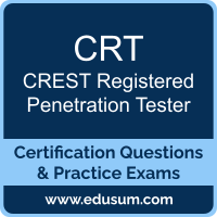 Registered Penetration Tester Dumps, Registered Penetration Tester PDF, CRT PDF, Registered Penetration Tester Braindumps, CRT Questions PDF, CREST CRT VCE, CREST Registered Penetration Tester Dumps