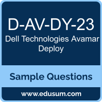 Avamar Deploy Dumps, D-AV-DY-23 Dumps, D-AV-DY-23 PDF, Avamar Deploy VCE, Dell Technologies D-AV-DY-23 VCE, Dell Technologies Avamar Deploy PDF