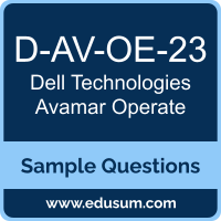 Avamar Operate Dumps, D-AV-OE-23 Dumps, D-AV-OE-23 PDF, Avamar Operate VCE, Dell Technologies D-AV-OE-23 VCE, Dell Technologies Avamar Operate PDF