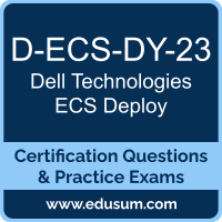 ECS Deploy Dumps, ECS Deploy PDF, D-ECS-DY-23 PDF, ECS Deploy Braindumps, D-ECS-DY-23 Questions PDF, Dell Technologies D-ECS-DY-23 VCE, Dell Technologies ECS Deploy Dumps