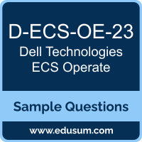 ECS Operate Dumps, D-ECS-OE-23 Dumps, D-ECS-OE-23 PDF, ECS Operate VCE, Dell Technologies D-ECS-OE-23 VCE, Dell Technologies ECS Operate PDF