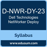 NetWorker Deploy PDF, D-NWR-DY-23 Dumps, D-NWR-DY-23 PDF, NetWorker Deploy VCE, D-NWR-DY-23 Questions PDF, Dell Technologies D-NWR-DY-23 VCE, Dell Technologies NetWorker Deploy Dumps, Dell Technologies NetWorker Deploy PDF