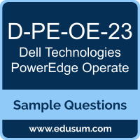 PowerEdge Operate Dumps, D-PE-OE-23 Dumps, D-PE-OE-23 PDF, PowerEdge Operate VCE, Dell Technologies D-PE-OE-23 VCE, Dell Technologies PowerEdge Operate PDF