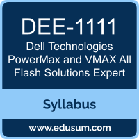 PowerMax and VMAX All Flash Solutions Expert PDF, DEE-1111 Dumps, DEE-1111 PDF, PowerMax and VMAX All Flash Solutions Expert VCE, DEE-1111 Questions PDF, Dell Technologies DEE-1111 VCE, Dell Technologies PowerMax and VMAX All Flash Solutions Expert Dumps, Dell Technologies PowerMax and VMAX All Flash Solutions Expert PDF