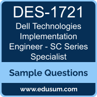 Implementation Engineer - SC Series Specialist Dumps, DES-1721 Dumps, DES-1721 PDF, Implementation Engineer - SC Series Specialist VCE, Dell Technologies DES-1721 VCE, Dell Technologies Implementation Engineer - SC Series Specialist PDF
