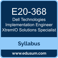 Implementation Engineer XtremIO Solutions Specialist PDF, E20-368 Dumps, E20-368 PDF, Implementation Engineer XtremIO Solutions Specialist VCE, E20-368 Questions PDF, Dell Technologies E20-368 VCE, Dell Technologies DCS-IE Dumps, Dell Technologies DCS-IE PDF