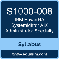 PowerHA SystemMirror AIX Administrator Specialty PDF, S1000-008 Dumps, S1000-008 PDF, PowerHA SystemMirror AIX Administrator Specialty VCE, S1000-008 Questions PDF, IBM S1000-008 VCE, IBM PowerHA SystemMirror AIX Administrator Specialty Dumps, IBM PowerHA SystemMirror AIX Administrator Specialty PDF