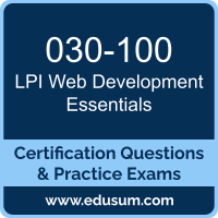 Web Development Essentials Dumps, Web Development Essentials PDF, 030-100 PDF, Web Development Essentials Braindumps, 030-100 Questions PDF, LPI 030-100 VCE, LPI Web Development Essentials 030 Dumps
