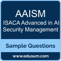 AAISM Dumps, AAISM PDF, AAISM VCE, ISACA Advanced in AI Security Management VCE, ISACA AI Security Management PDF