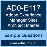 Experience Manager Sites Architect Master Dumps, AD0-E117 Dumps, AD0-E117 PDF, Experience Manager Sites Architect Master VCE, Adobe AD0-E117 VCE, Adobe Experience Manager Sites Architect Master PDF