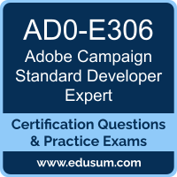 Campaign Standard Developer Expert Dumps, Campaign Standard Developer Expert PDF, AD0-E306 PDF, Campaign Standard Developer Expert Braindumps, AD0-E306 Questions PDF, Adobe AD0-E306 VCE, Adobe Campaign Standard Developer Expert Dumps