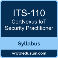 CIoTSP PDF, ITS-110 Dumps, ITS-110 PDF, CIoTSP VCE, ITS-110 Questions PDF, CertNexus ITS-110 VCE, CertNexus IoT Security Practitioner Dumps, CertNexus IoT Security Practitioner PDF
